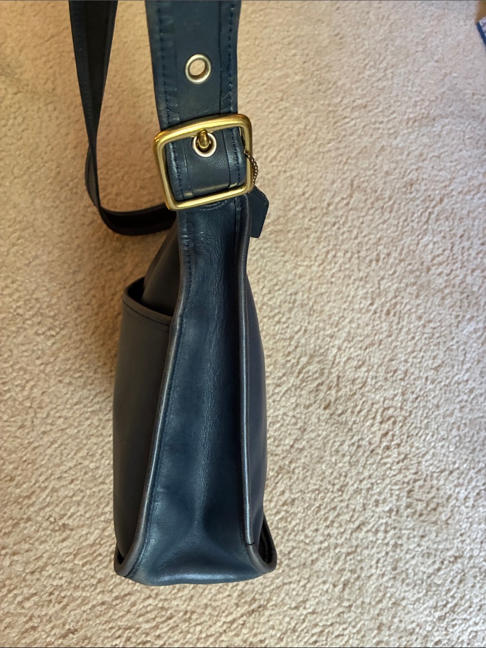 Vintage Coach Navy Blue bag - Picture 4 of 13